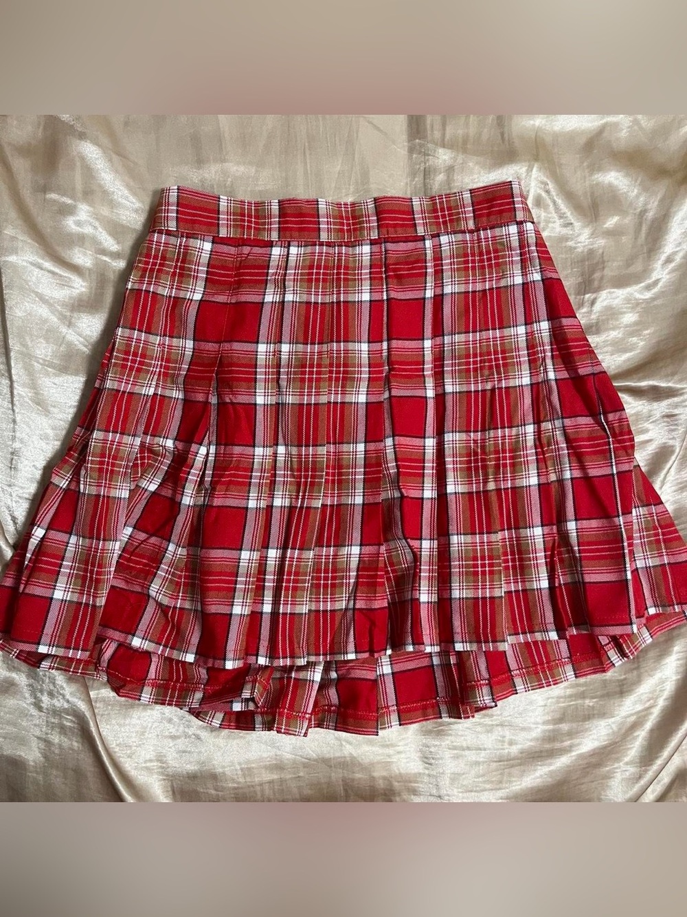 ੈ✩‧₊˚ american eagle plaid pleated skirt
